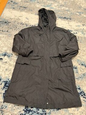 Old Navy Women’s Petite Rain Jacket - Black - Petite Large